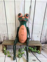 アンティークお座りカエル