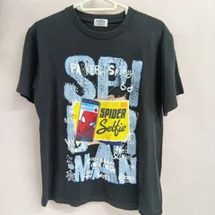 [MARVEL]マーベル Tシャツ スパイダーマン 半袖 メンズ 綿100％ 古着 サイズS 黒（い-98 ， シ）