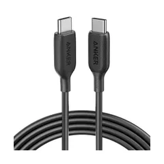 （まとめ） アンカージャパン ANKER PowerLine III USB-C＆USB-C 2.0 100W ケーブル 1.8m ブラックA8856011 1本 【×2セット】