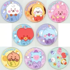 【中古】バッジ・ピンズ 全8種セット グリッター缶バッジ～BABY SLEEPING TIME～ 「BT21」 セガ・ナムコ・タイトー・モーリ-ファンタジー・PALO限定