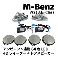 ベンツ W213 Eクラス 4Dツイーター ドアスピーカーカバー アンビエント連動 64色 スピーカー インテリア 内装 カスタム エアロ MercedesBenz 電装