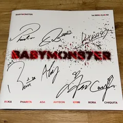 BABYMONSTER 5/19 オフライン 全員サイン 色紙