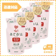 【まとめ買い】arau.アラウ 洗たく用せっけん 950ｍl詰替×4個セット