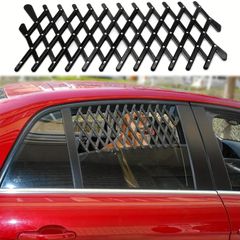 ペット セーフティ フェンス 車窓 飛び出し防止 ウィンドウ メッシュガード 伸縮性 固定 装着 犬　セキュリティフェンス