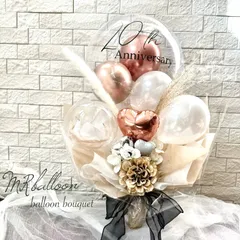 ♥成人式、卒業、卒園におススメ❤︎カラー選択可能‼︎‼︎フラワーバルーン入りバルーンブーケ