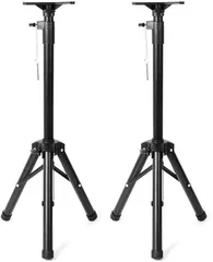 CLeDeL（クレーデル） スピーカースタンド 2個セット 高さ調節可 約100～180cm 折りたたみ ペア 三脚タイプ 耐荷重50kg ボルト固定可 マウントホール 35mm 大型 ポータブル 拡声器のサムネイル