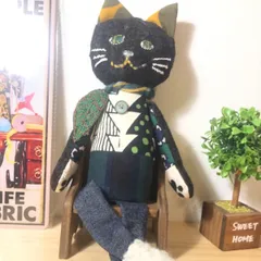 ハンドメイド ネコ ねこ 猫 ぬいぐるみ 癒し 肉球 ミナペルホネンの