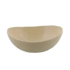 【最安値】ボウル 和食器 食洗機対応 レンジ対応 kg-H1-1002-0 日本製 19cm 和の楕円鉢梨地クリームイエロー table(イーストテーブル) EAST