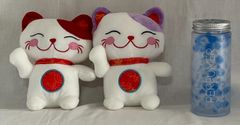 【新品・未使用に近い】招き猫のぬいぐるみセット（2個）