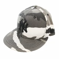 ニューエラ NEW ERA 59FIFTY ベースボールキャップ 野球帽 ニューヨーク・ヤンキース 総柄 迷彩 カモフラ柄 7 1/4 57.7cm /VU△ 0322