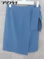 ◇ ●新品● ◎ MISCH MASCH ミッシュマッシュ タグ付 膝丈 台形 スカート サイズ1 ブルー レディース 【中古】 【1002802302855】