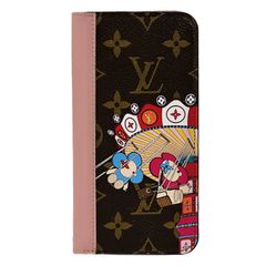 ルイ・ヴィトン LOUIS VUITTON スマホケース レディース メンズ ブランド 携帯ケース モノグラム モノグラムキャンバス フォリオ ヴィヴィエンヌ iPhone11ケース ブラウン M69756 2020年日本限定 iPhoneケース【中古】