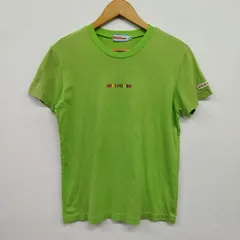 mikihouse ミキハウス クロップド Tシャツ ピスタチオ グリーン 刺繍 マルチカラー レディース サイズ  M L Y2K VINTAGE 古着 LH56のサムネイル