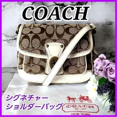 COACHシグネチャーショルダーバッグ キャンバス・コンパクトコーチ