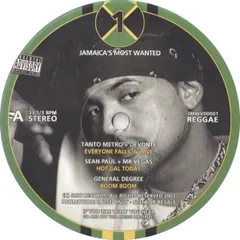 英12” Various Jamaicas Most Wanted Vol. 1 JMWV00001 Jamaicas Most Wanted /00250