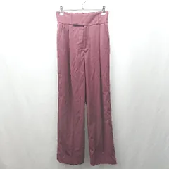 ◇ Θ LAGUNAMOON ラグナムーン 無地 ストレートパンツ サイズS ダークレッド系 レディース E  【1506190014555】