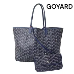 ●美品　ゴヤール　GOYARD　サンルイPM トートバッグ、ショルダーバッグ　ネイビー　レディース　5D673