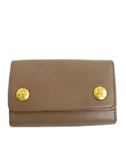 IL BISONTE (イルビゾンテ) リング付きキーケース（6連） スクエア型 ロゴ グレー 雑貨 /004