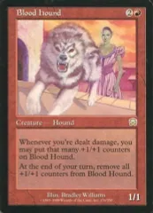 【中古】マジックザギャザリング 176/350[R]：【MMQ】Blood Hound/血の猟犬のサムネイル
