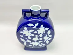 深川製磁　特別意匠　官窯染付　花瓶