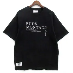 BUDSPOOL バッズプール 舐達麻 BUDS MONTAGE ロンT L 黒 BUDSPOOL バッズプール 舐達麻 BUDS MONTAGE ロンT L 黒