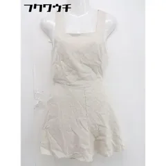 ◇ one after another NICE CLAUP リネン混 ショートパンツ オールインワン サイズF アイボリー レディース  【中古】 【1106010001279】