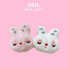 【1つ100円】ハンドメイド資材　ぬいぐるみ　パーツ　うさぎ　ヘアパーツ