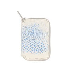 ☆ BLUE ☆ mu NISHIKI ミニ財布 ミニ財布 ラウンドファスナー コンパクト財布 二つ折り財布 2つ折り財布 ブランド mu ラウンドジップ ファスナー 本革 レザー 牛革 レディース メンズ 女性 男性 シンプル パイソン柄 型押し