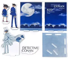 【中古】アクリルスタンド・アクリルパネル 江戸川コナン＆工藤新一＆怪盗キッド(月下の対面ver.) アクリルジオラマ 「名探偵コナン」