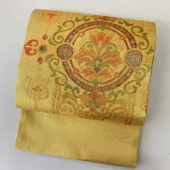 袋帯 佐賀錦 亀甲文様 菱形 花柄 華柄 金糸 NO-400 袋帯 佐賀錦 亀甲文様 菱形 花柄 華柄 金糸 NO-400