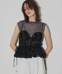 ★専用★LA BELLE ETUDE BACKダブルリボンビスチェ　ブラック　黒 BACK DOUBLE RIBBON BUSTIER – LA BELLE ETUDE online store