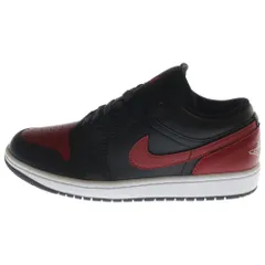NIKE (ナイキ) AIR JORDAN 1 LOW BRED エアジョーダン1 ブレッド ローカットスニーカー ブラック/レッド US8/26cm 553558-067