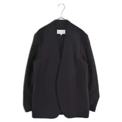 Martin Margiela 10 (マルタンマルジェラ) 17AW ウールノーカラーコットンジャケット ブラック S50BN0318のサムネイル