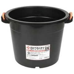 DIYプラバケツ ブラック 13ｶﾞﾀ【大工道具 左官鏝 トロ舟 他 藤原産業 13ｶﾞﾀ】