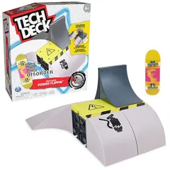 Tech Deck(テックデッキ) Power Flippin X-Connect Park Creator カスタマイズ可能 組み立て式スロープセット 専用指板付き 子供のおもちゃ 6歳以上の男の子と女の子向け 1