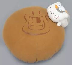 [중고] 쿠션·안아 베개·본체(캐릭터) 냥코 선생님 온천 만주 쿠션