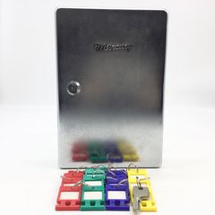 5226 【鍵収納】MERCURY マーキュリー キーボックス シルバー系 壁掛け可能 鍵付き おしゃれ雑貨 スチール風 インテリア 小物収納 鍵ケース