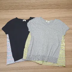 ◇ 《 beauty&youth まとめ売り2点セット サイズ表記なし クルーネック ドッキング ニット レディース 》 E  【1307040036914】