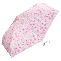 ☆ ピンク ☆ ワールドパーティー W by Wpc. Plantica TINY 折りたたみ傘 日傘 wpc 完全遮光 折りたたみ 折りたたみ傘 晴雨兼用 レディース 折り畳み傘 傘 大人 47cm 遮光 100% おしゃれ 花柄 フラワー