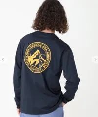 新品　コロンビア　ロンＴ　ネイビー　Ｌ　吸収速乾　UVカット    男女共用　メンズ　レディース　アウトドアファッション　お洒落　希少　レア　プレゼントのサムネイル