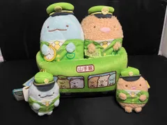 タグ付き すみっコぐらし×やまのてせん　山手線コラボ　とかげ　とんかつ　ぬいぐるみ　ぶさらげぬいぐるみ　マルチボックス　セット