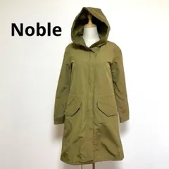 Noble ノーブル オリーブ色 フード付き モッズコート ミリタリー 36