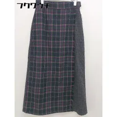 ◇ niko and … ニコアンド 総柄 ロング フレア スカート サイズ3 ネイビー パープル マルチ レディース  【中古】 【1111300003109】