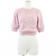 美品】CHANEL シャネル ニット 2016年 P53307 スパンコール 半袖
