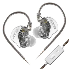 【在庫限り】CCA CRA イヤモニ イヤホン有線 インイヤーイヤホン有線 衝撃的な低音域 特別なHiFiオーディオ体験 モザイク工芸 10mmハイポリマー振動板 HIFI音質 有線イヤホン ダイナミックドライバー通学・通勤・在宅勤務・音楽（シルバー・マイク付