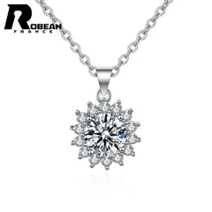 綺麗 EU製 ★ROBEAN・人工ダイヤモンド・ペンダント★s925 シルバー 合成ダイヤモンド オシャレ 貴重 幸運 贈り物 ギフト プレゼント2   1.8*1.1cm MP826508