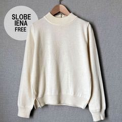 A0454【美品♪】SLOBE IENA　スローブイエナ　ハイネック後ろジップ　ニットプルオーバー