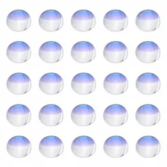ガラス カボション 12ｍｍ 透明 オーロラ 100個 貼り付け ぷっくり半球 ハンドメイド 貼り付け アクセサリー パーツ BD3359