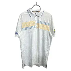 adidas 半袖ポロシャツ Mサイズ アディダス ホワイト 古着卸 アメリカ仕入 t2503-3363