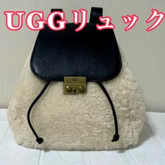UGG リュックサック　アグ　 ムートン　黒　スエード✖️レザー　専用保存袋付き UGG（リュック/バックパック）のフリマアイテム一覧